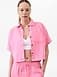 Retreat Linen Short Sleeve Shirt - Pink