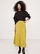 Stretch-Cotton Utility Midi Skirt