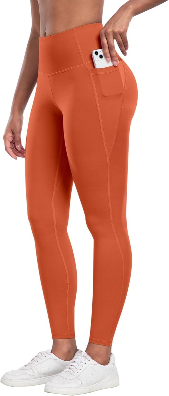 Leggings with Pockets for Women - Tummy Control High Waisted Soft Workout Yoga Pants