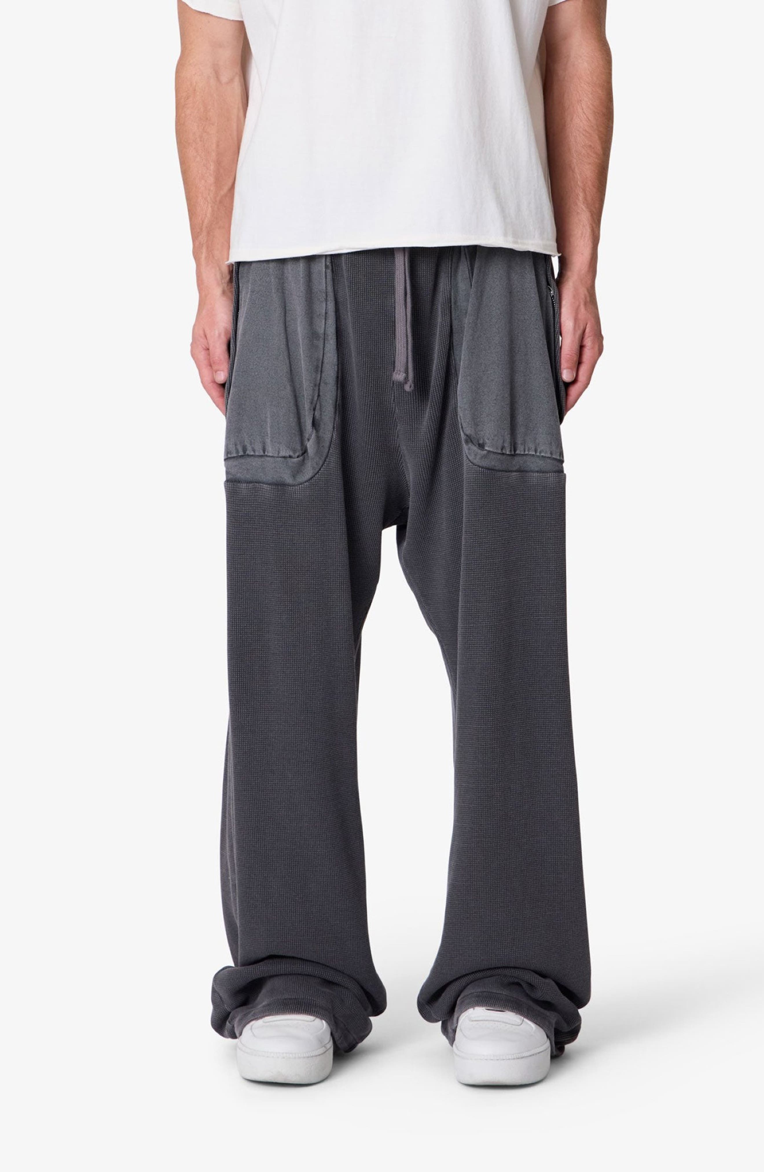Thermal Cotton Cargo Sweatpants