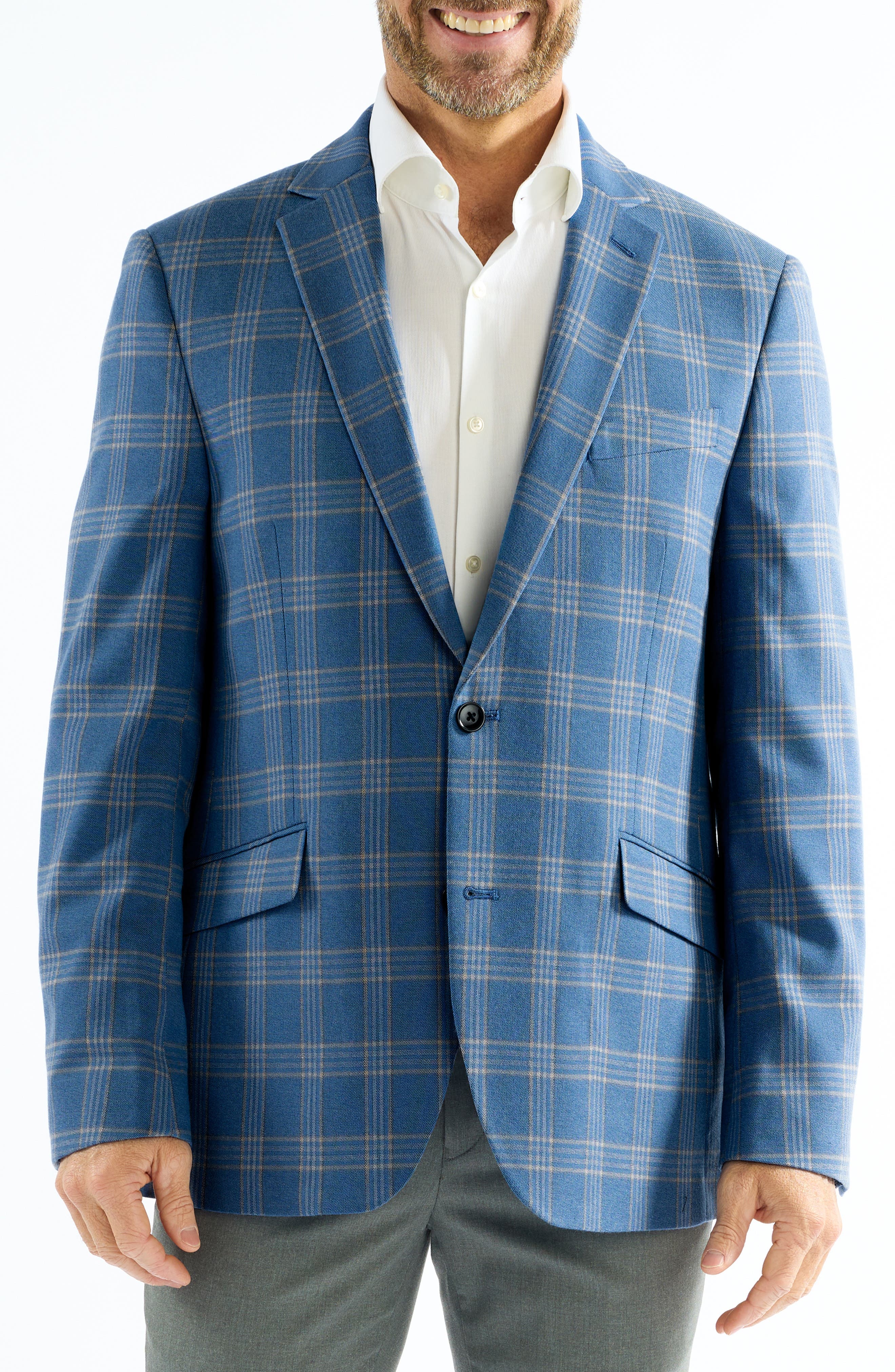 Mayfair Blue Plaid Sport Coat