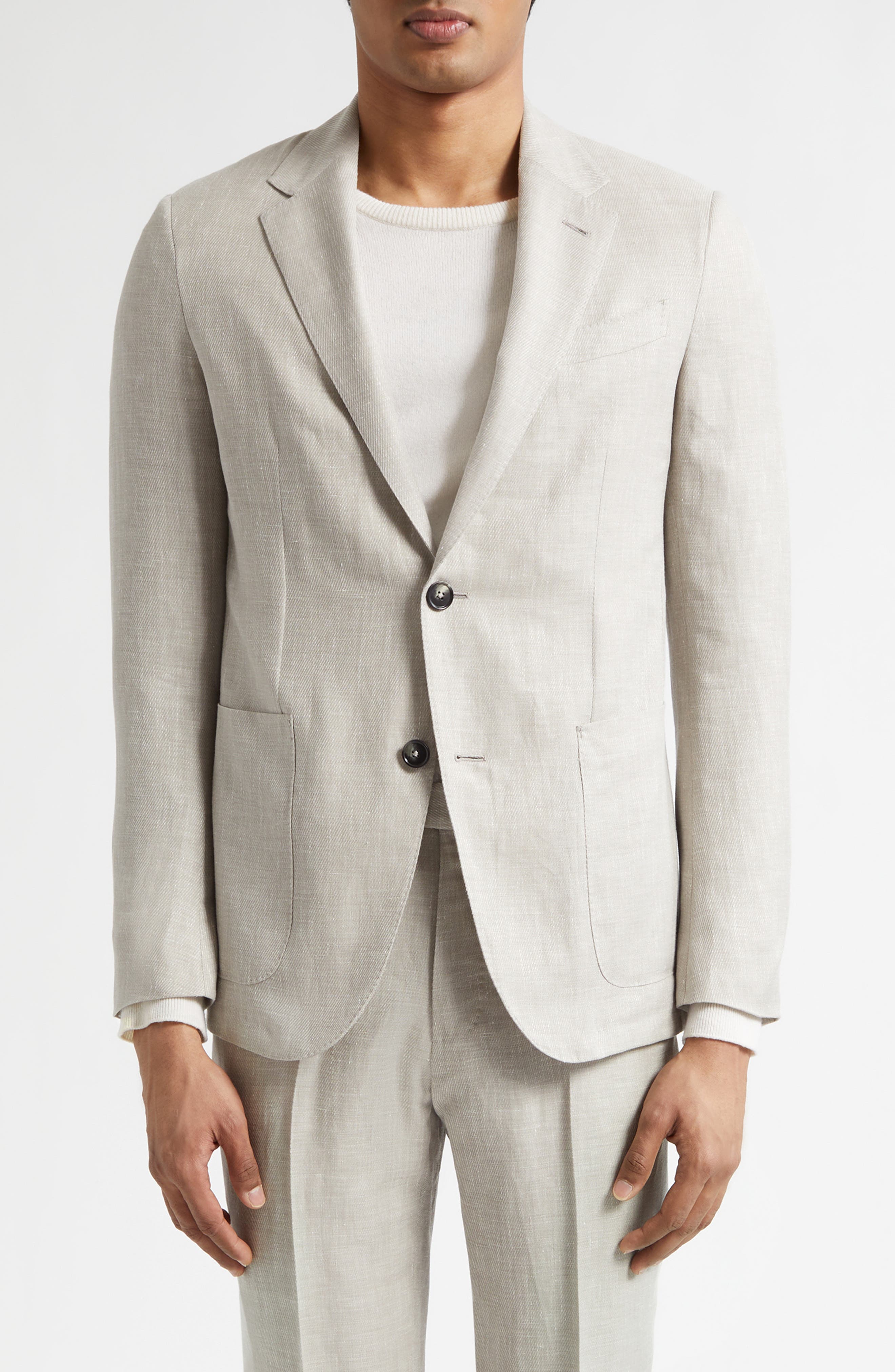 Natural Wool, Linen & Silk Sport Coat