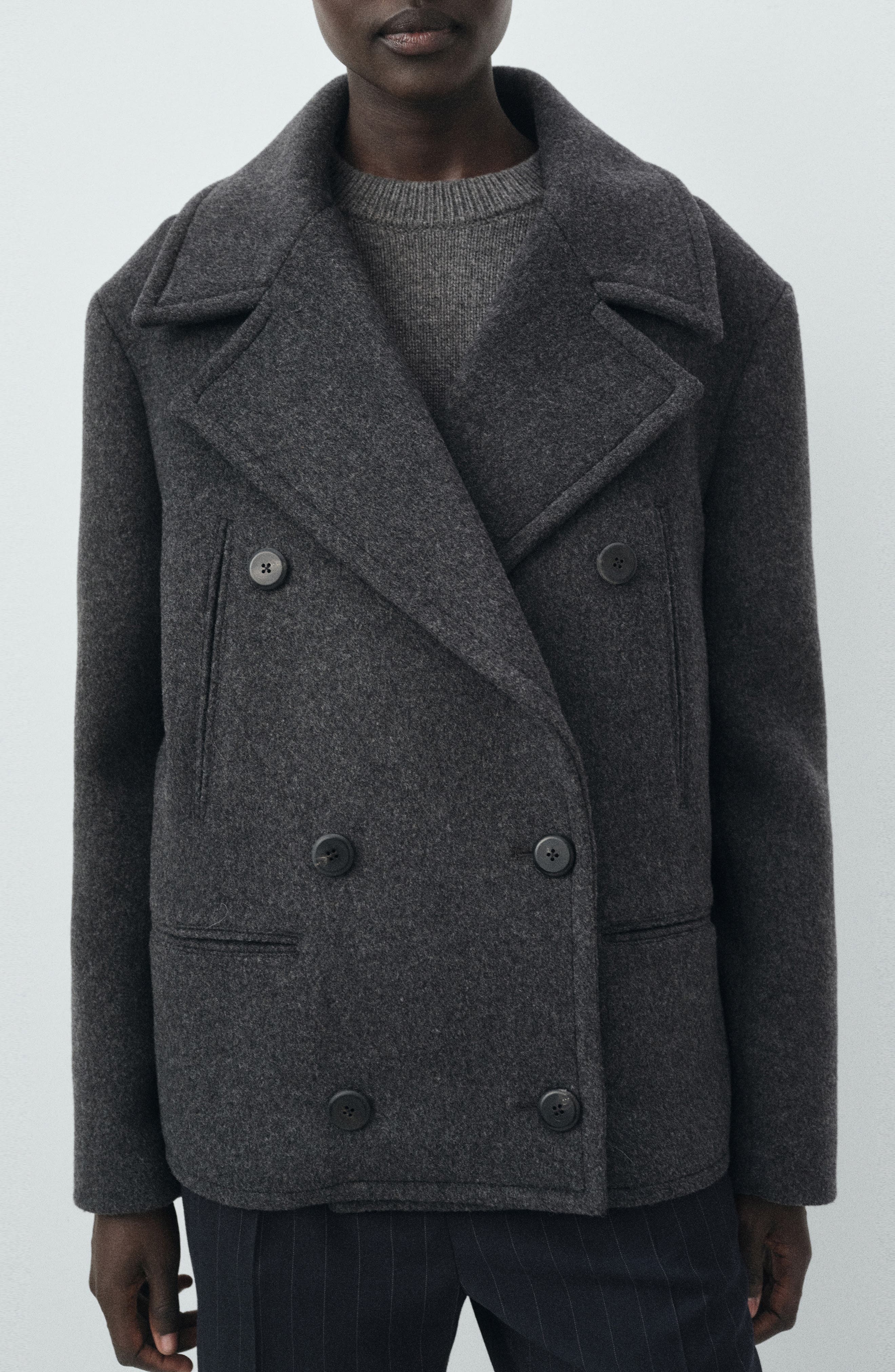 Selection Wool Blend Peacoat