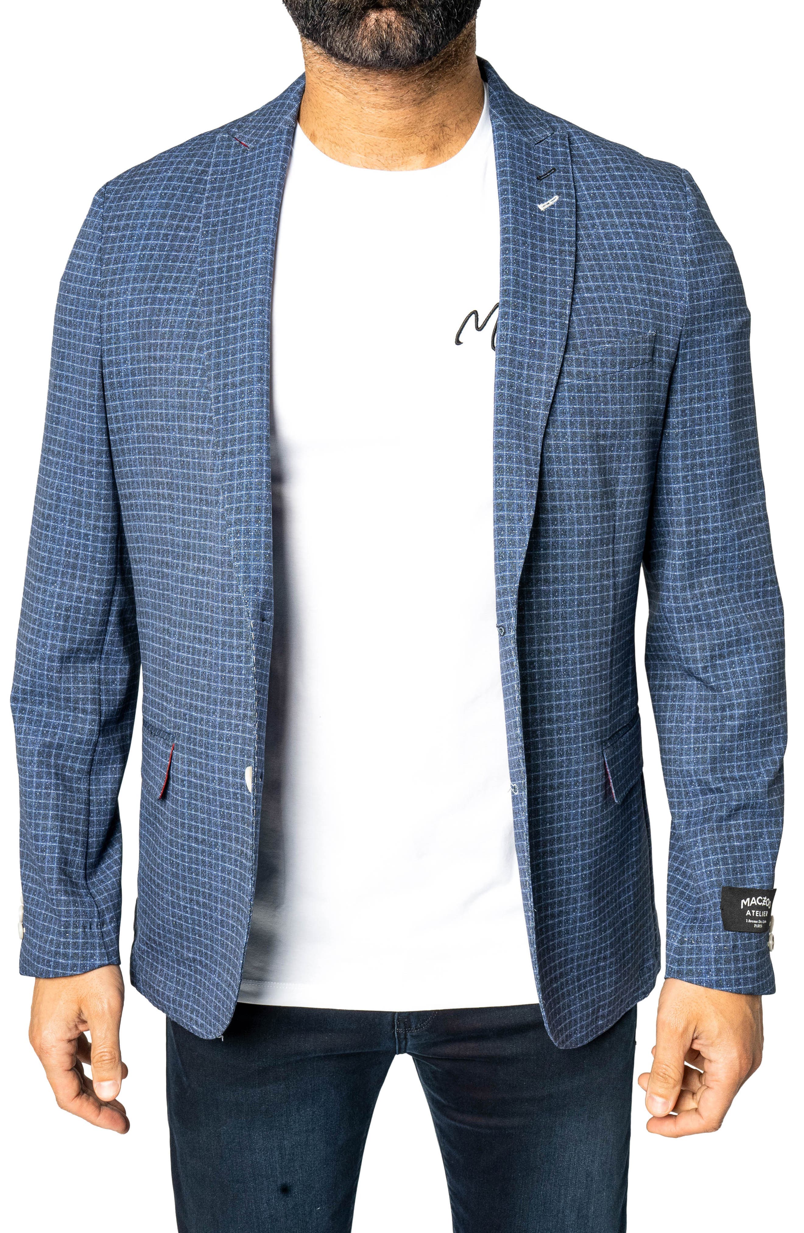 Unconstructed Vortex Blue Blazer