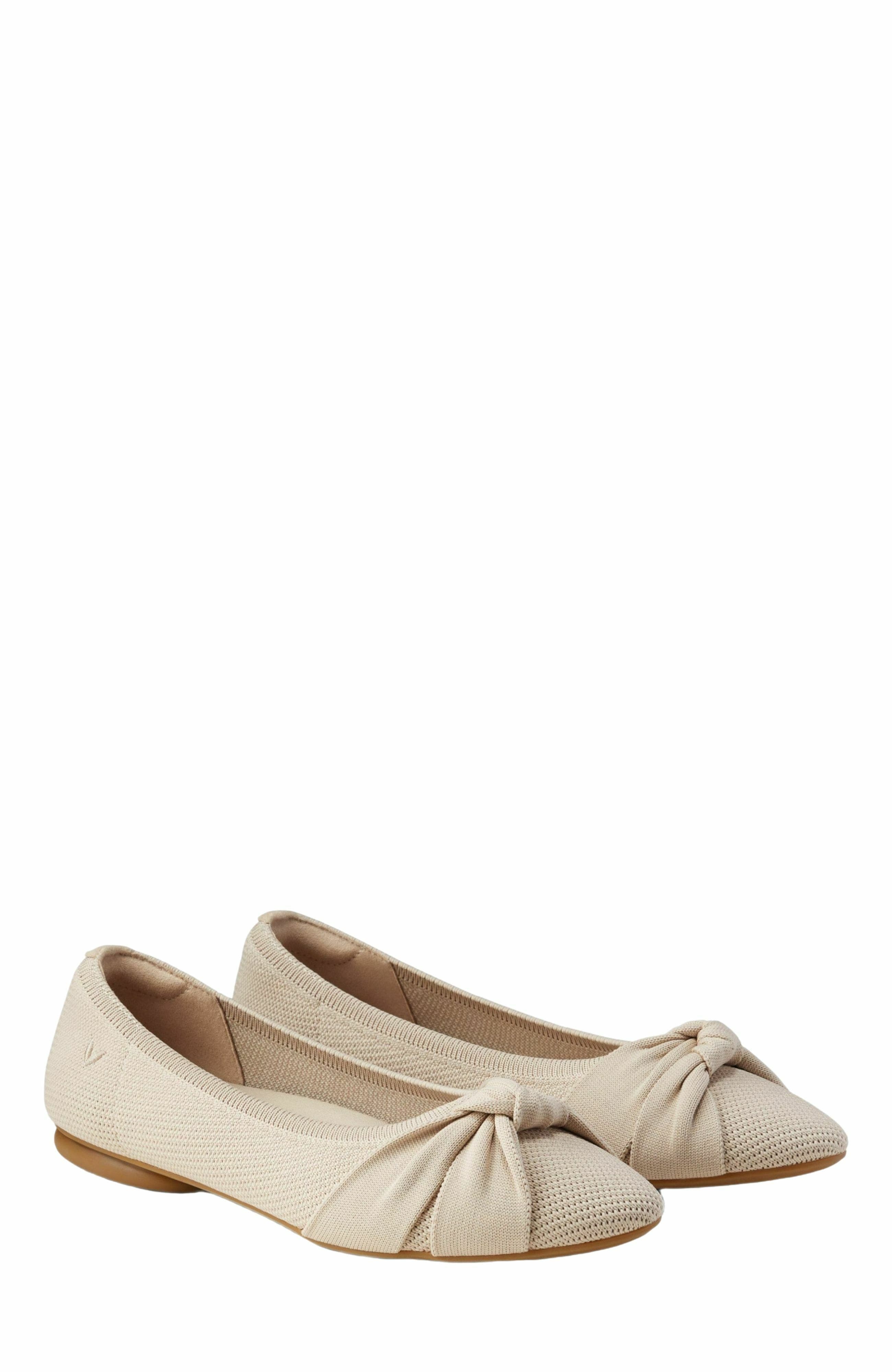 Almond-Toe Knotted Flats