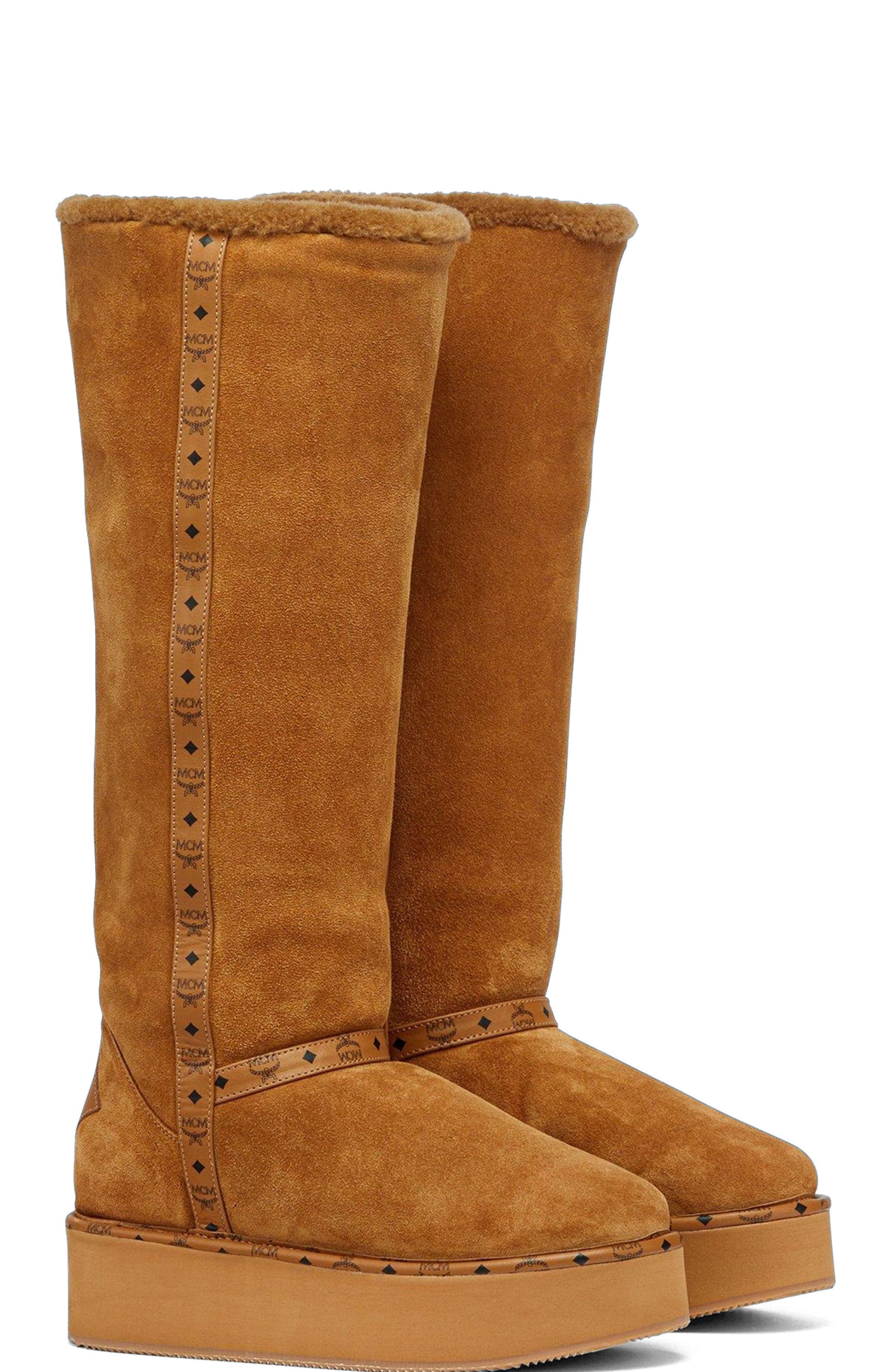 Women's Boots in Calfskin Suede Leather
