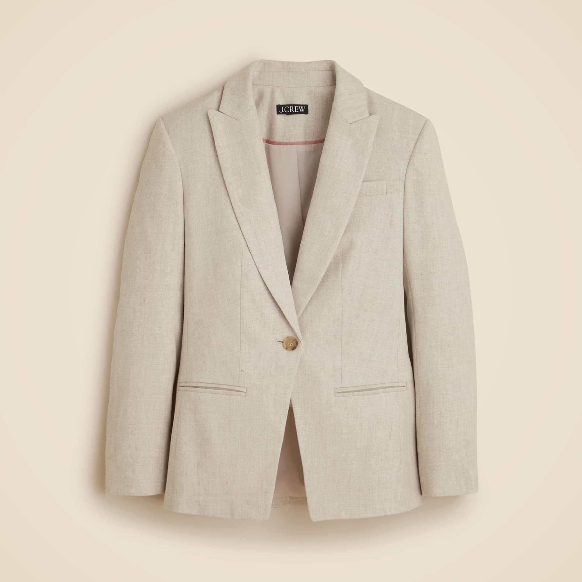 Alexandra blazer in stretch linen blend