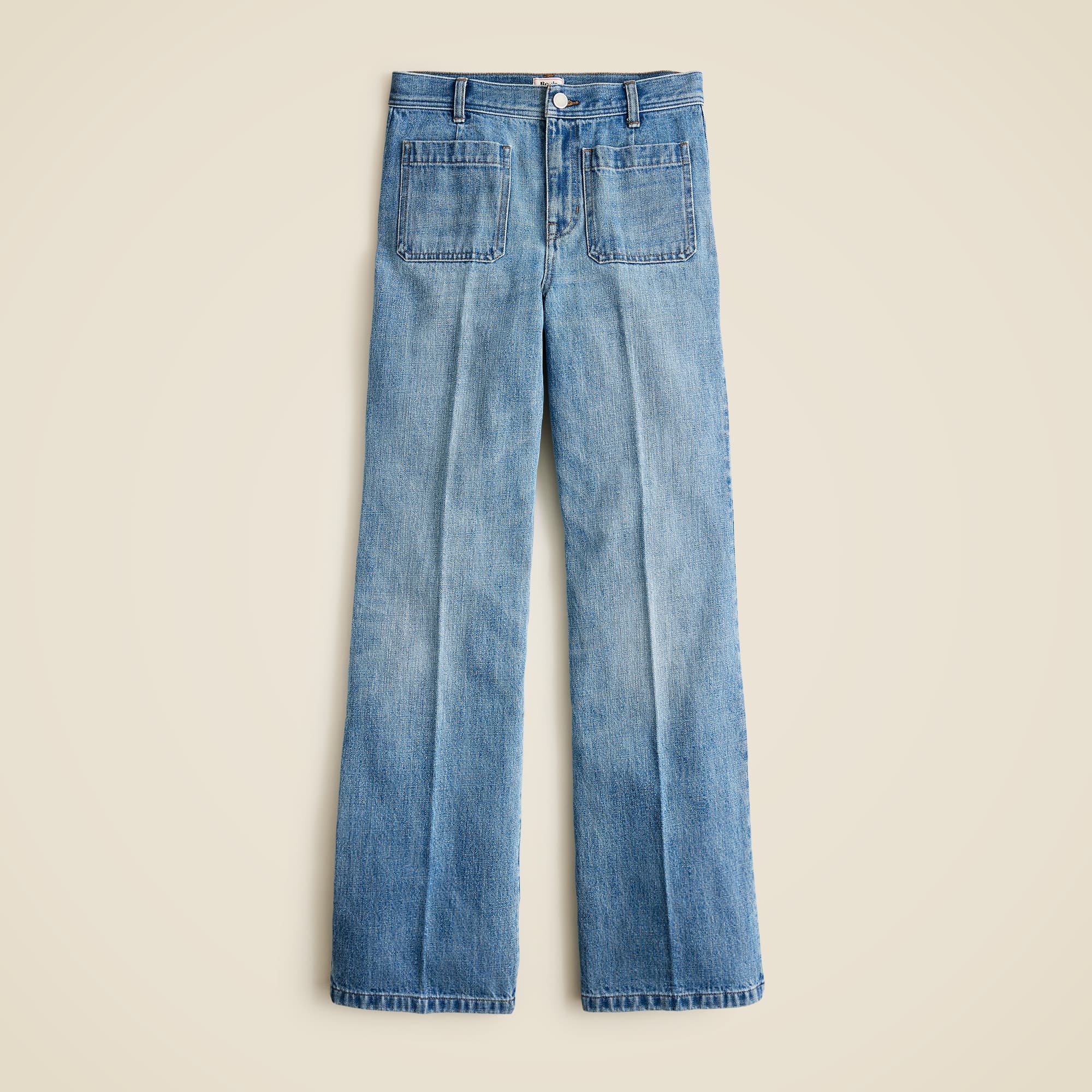 Rouje X J.Crew Marin high-rise flare jean