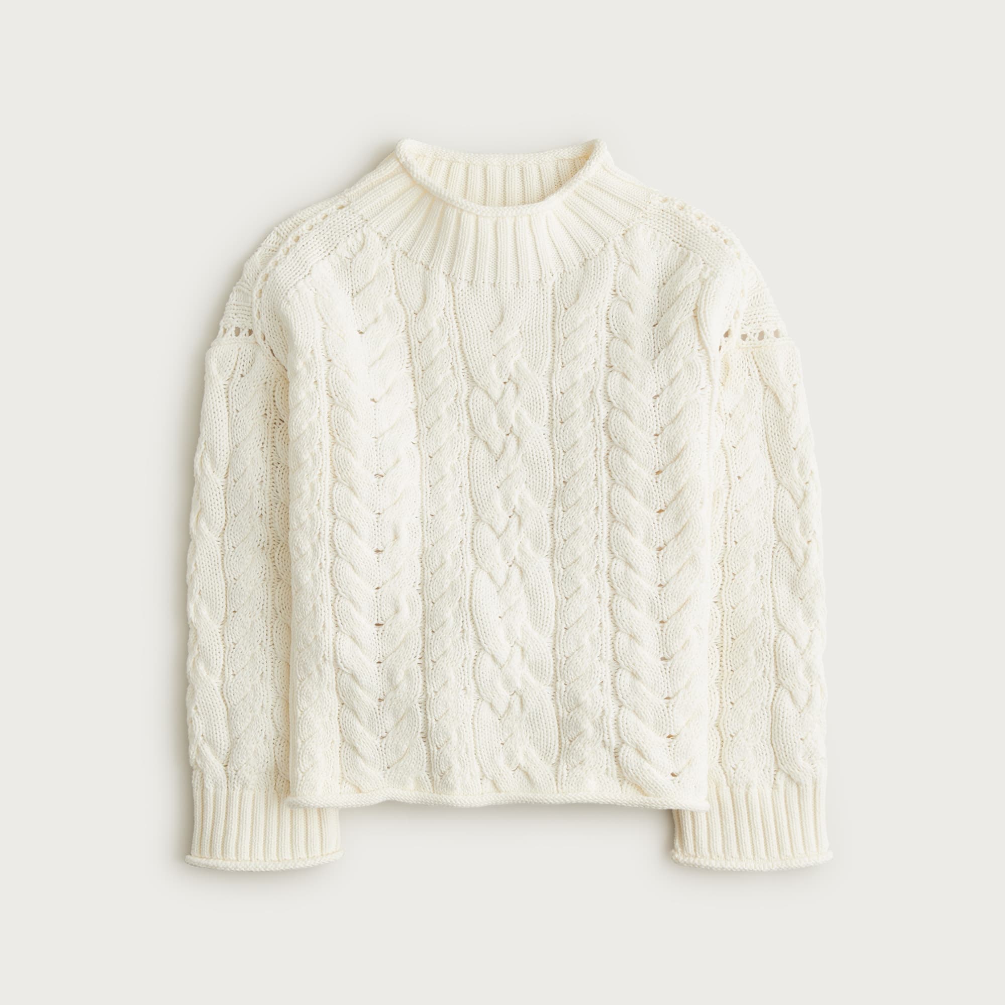 2025 Rollneck&trade; cable-knit sweater