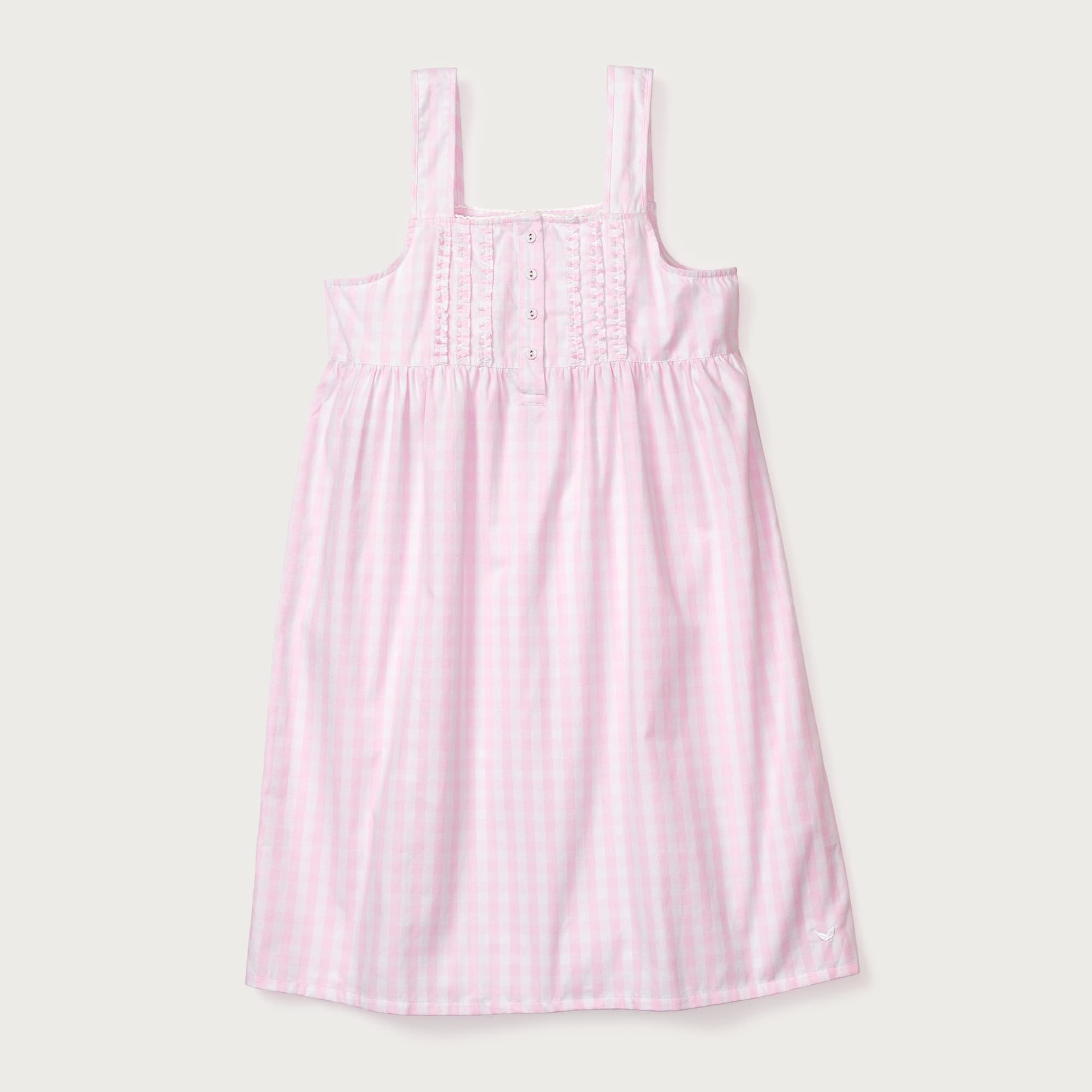 Petite Plume women's seersucker Charlotte nightgown