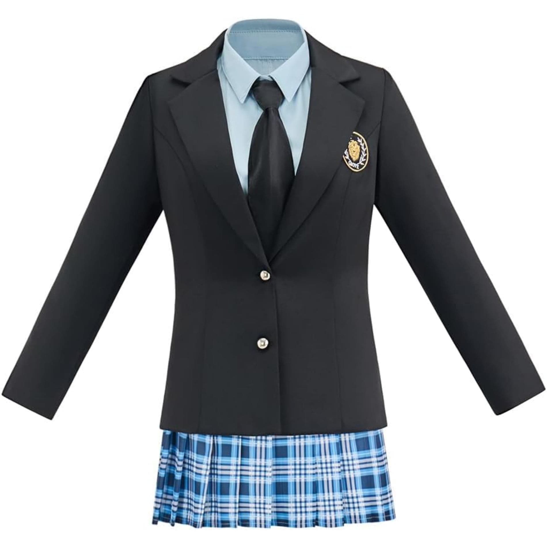 Mia School Uniform Women's Blazer Shirt Pleated Skirt