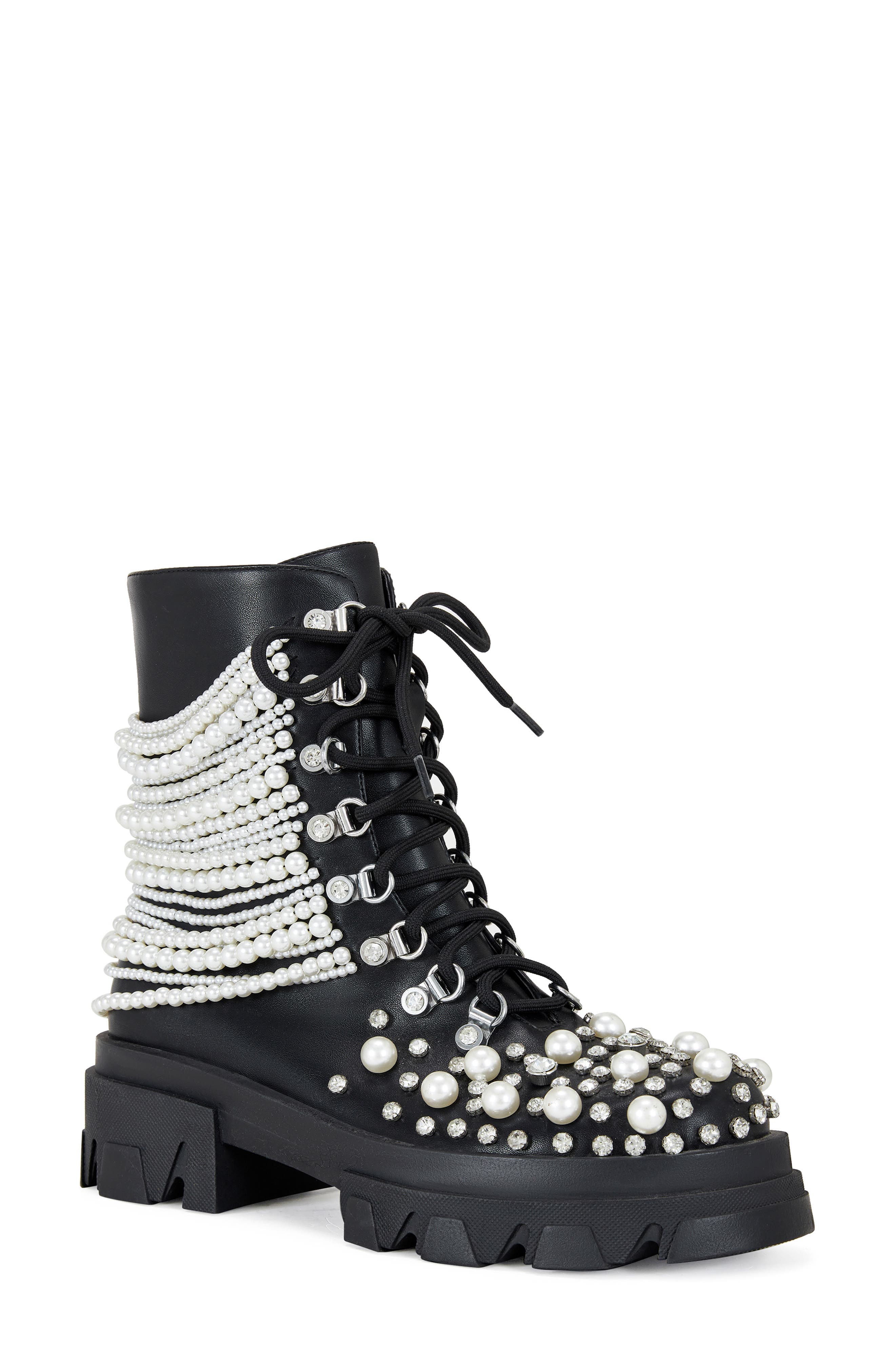 Twinkley Embellished Combat Boot