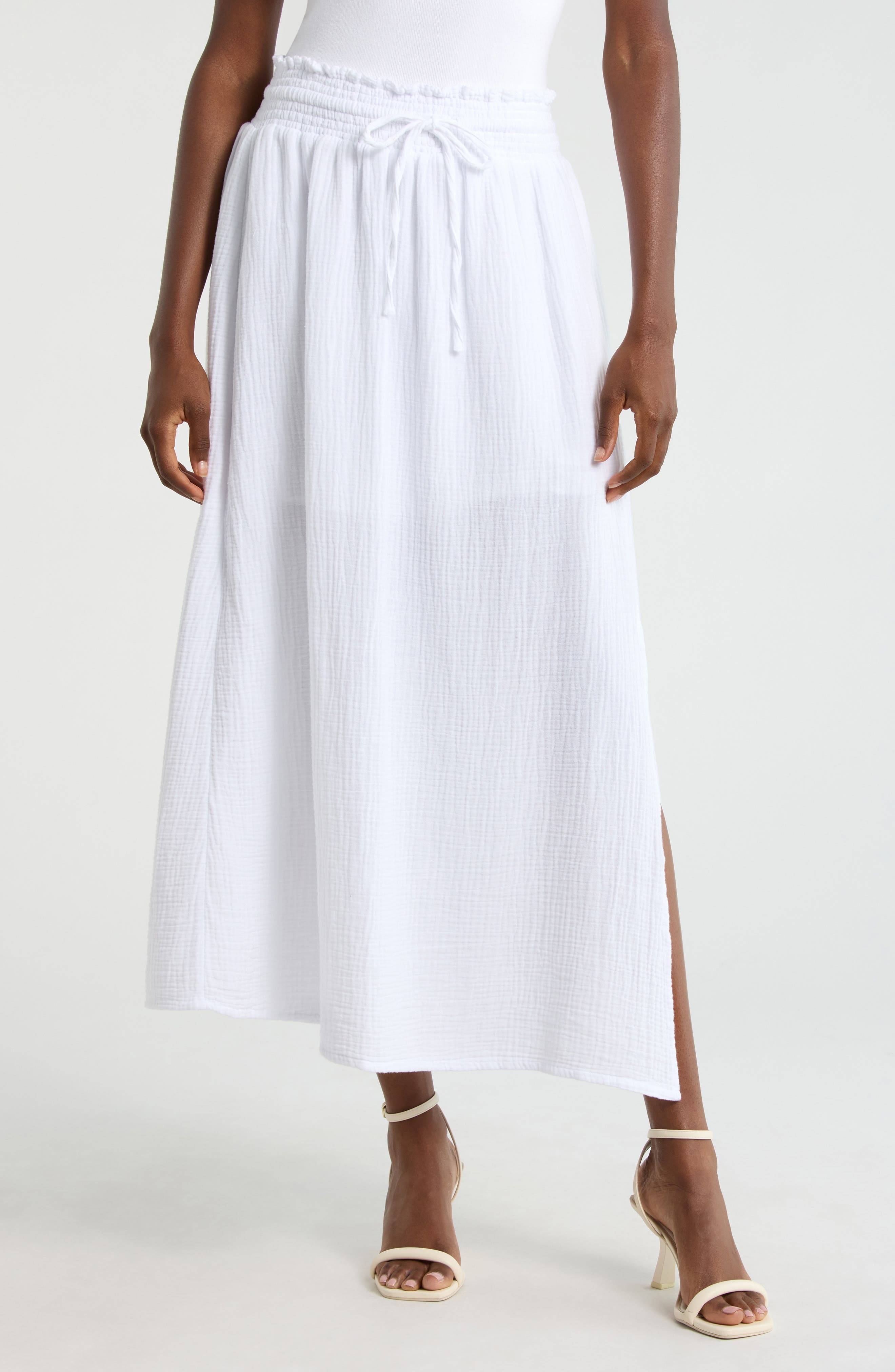 Adele Cotton Gauze Maxi Skirt