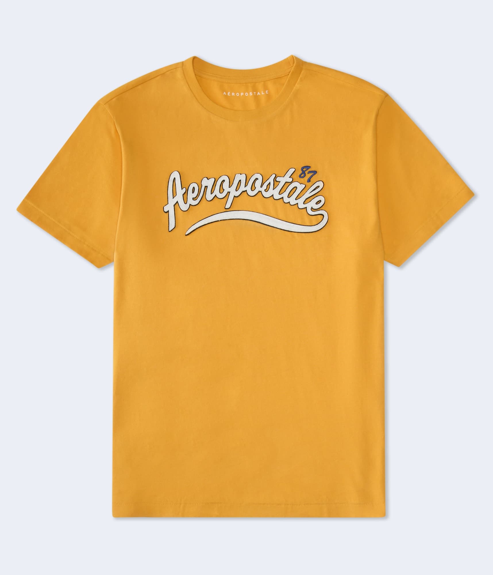Aeropostale 87 Script Applique Graphic Tee