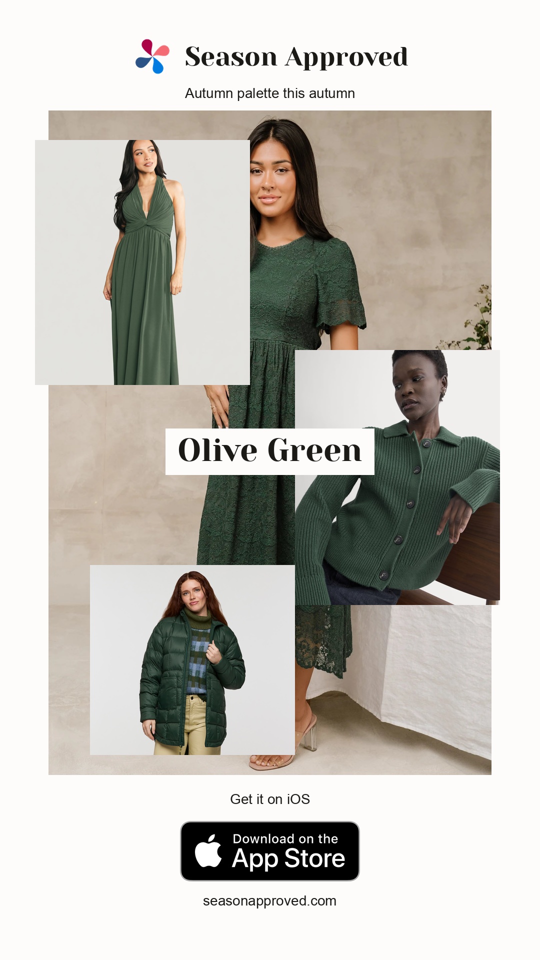 Autumn Olive Green Outfit: Yvaine Lace Midi Dress | Emerald