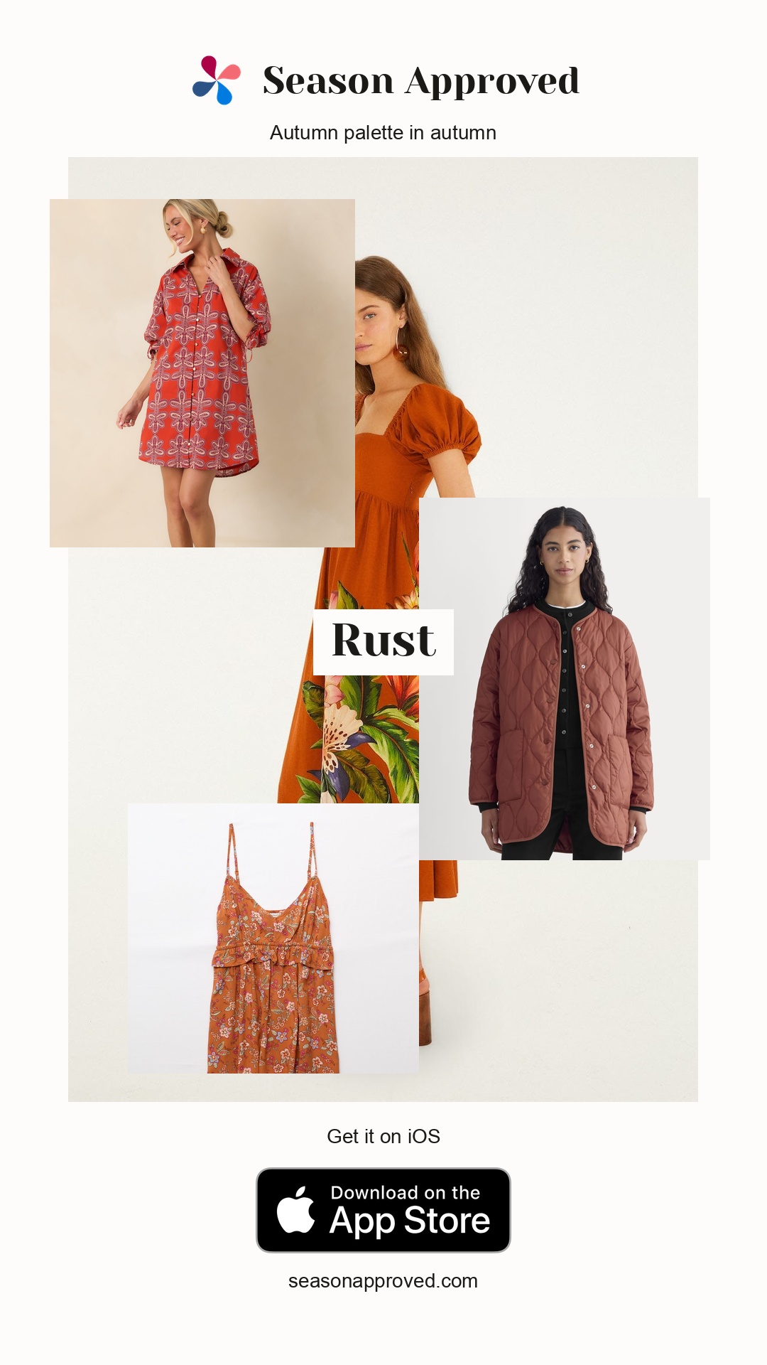 Autumn Rust Outfit: Brown Hilo Arrangment Midi Dress
