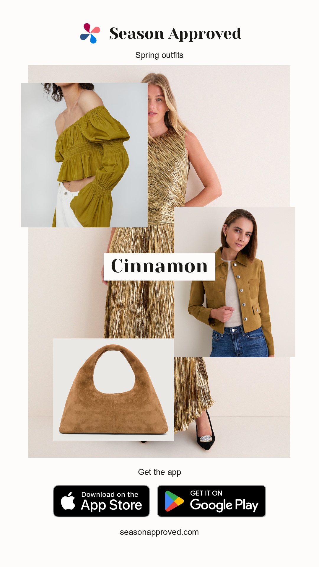 Spring Capsule Outfits: Cinnamon, Bright Navy, Chocolate
