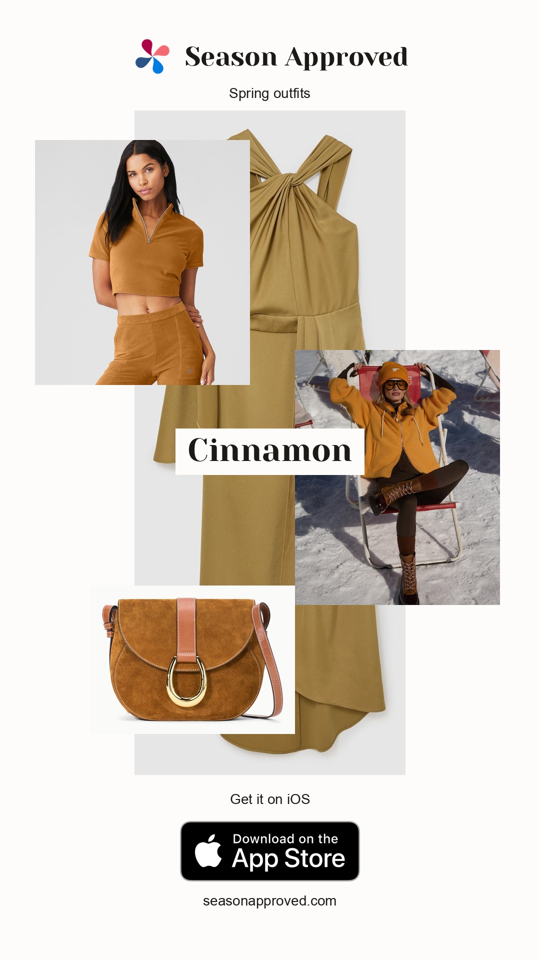 Spring Cinnamon Outfit: Dress in Gold
