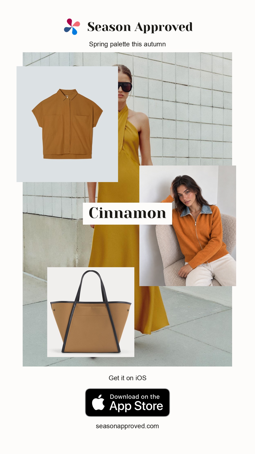 Spring Cinnamon Outfit: SATIN HALTER MIDI DRESS