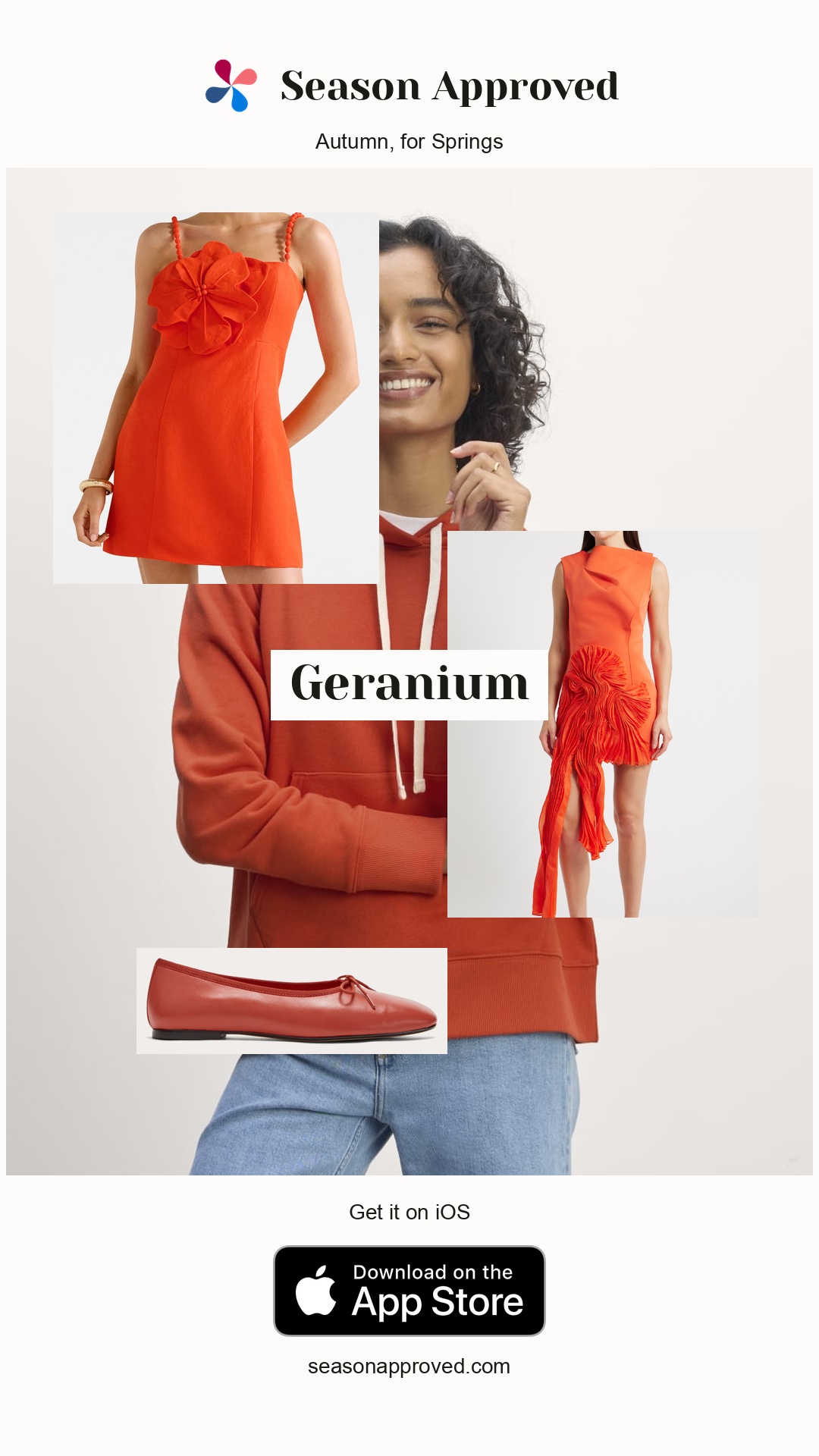 Spring Geranium Outfit: The Off-Duty Terry Hoodie | Poppy Red