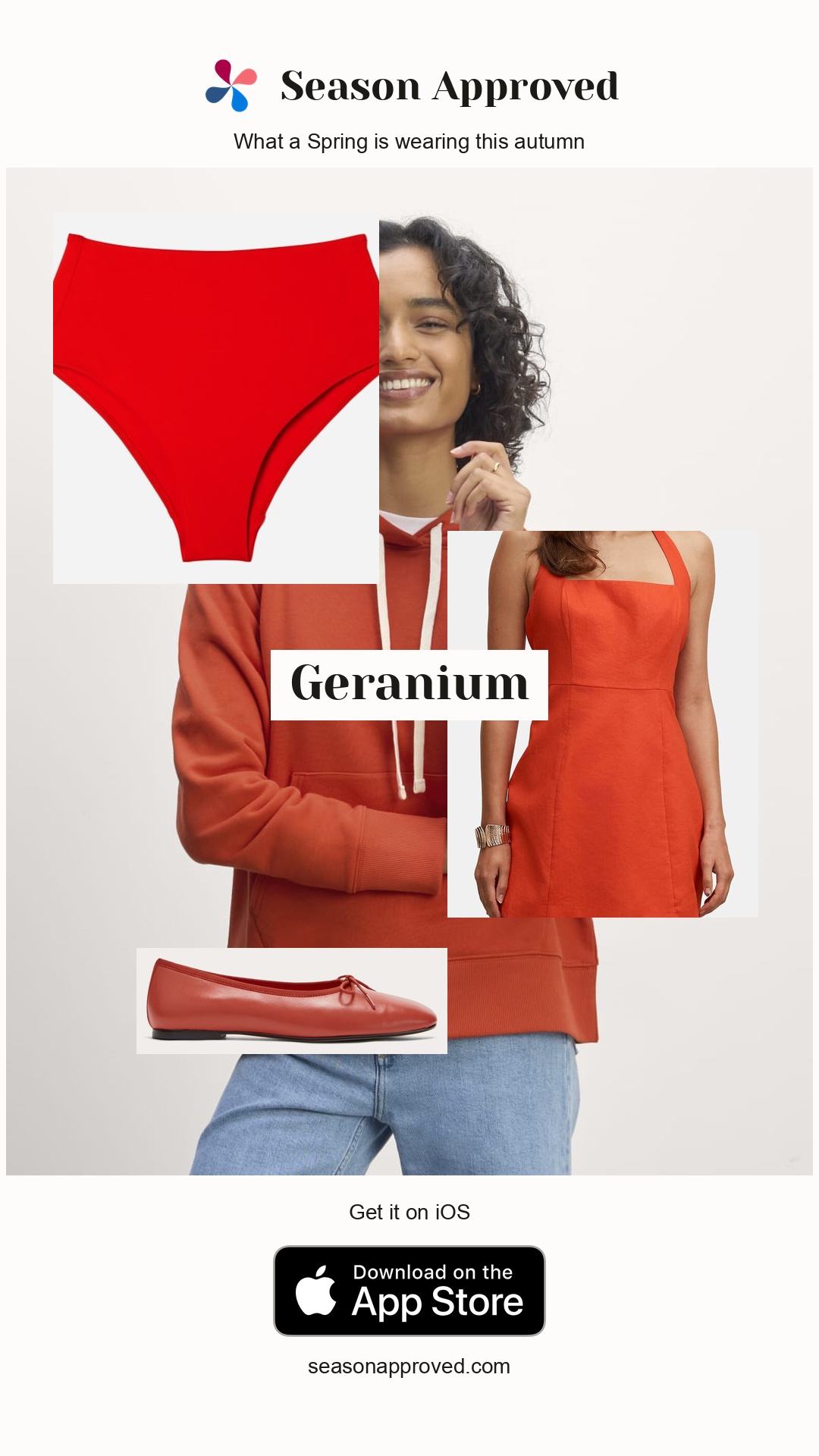 Spring Geranium Outfit: The Off-Duty Terry Hoodie | Poppy Red