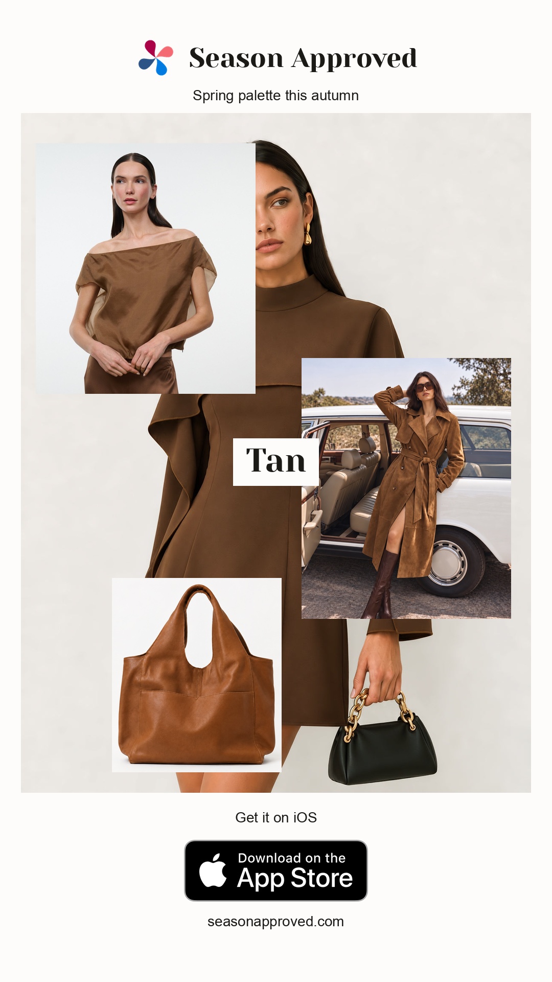 Spring Tan Outfit: Stand Collar CapeRuffle ALine Dress