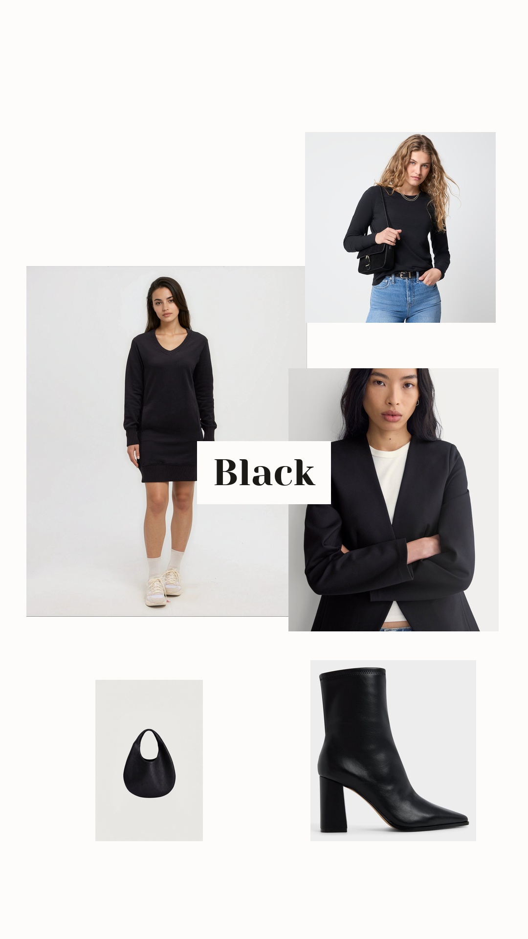 Winter Black Outfit: Vancouver Dress