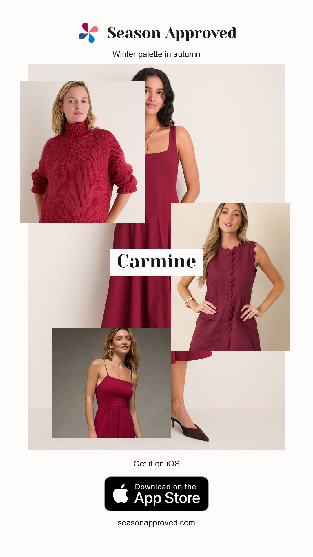 Winter Carmine Outfit: Carmino Wells Dress