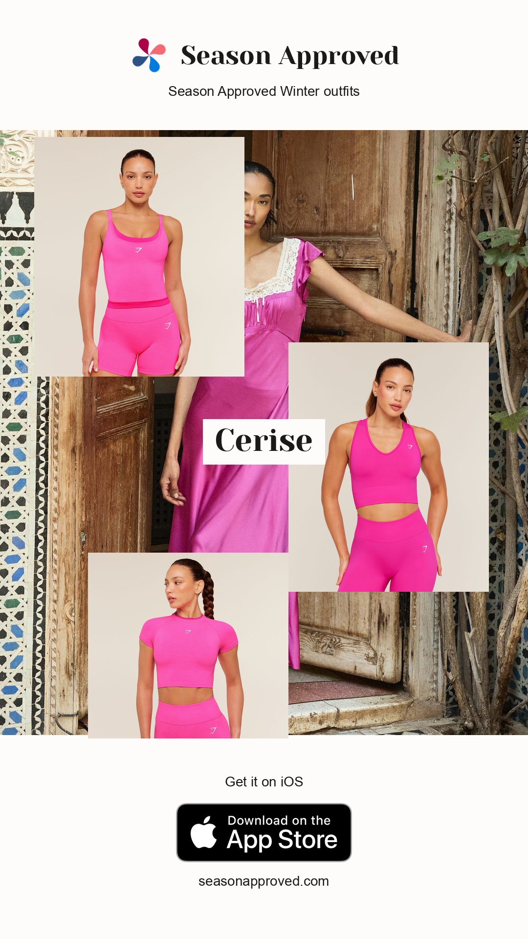 Winter Cerise Outfit: CORINA DRESS -- MAGENTA