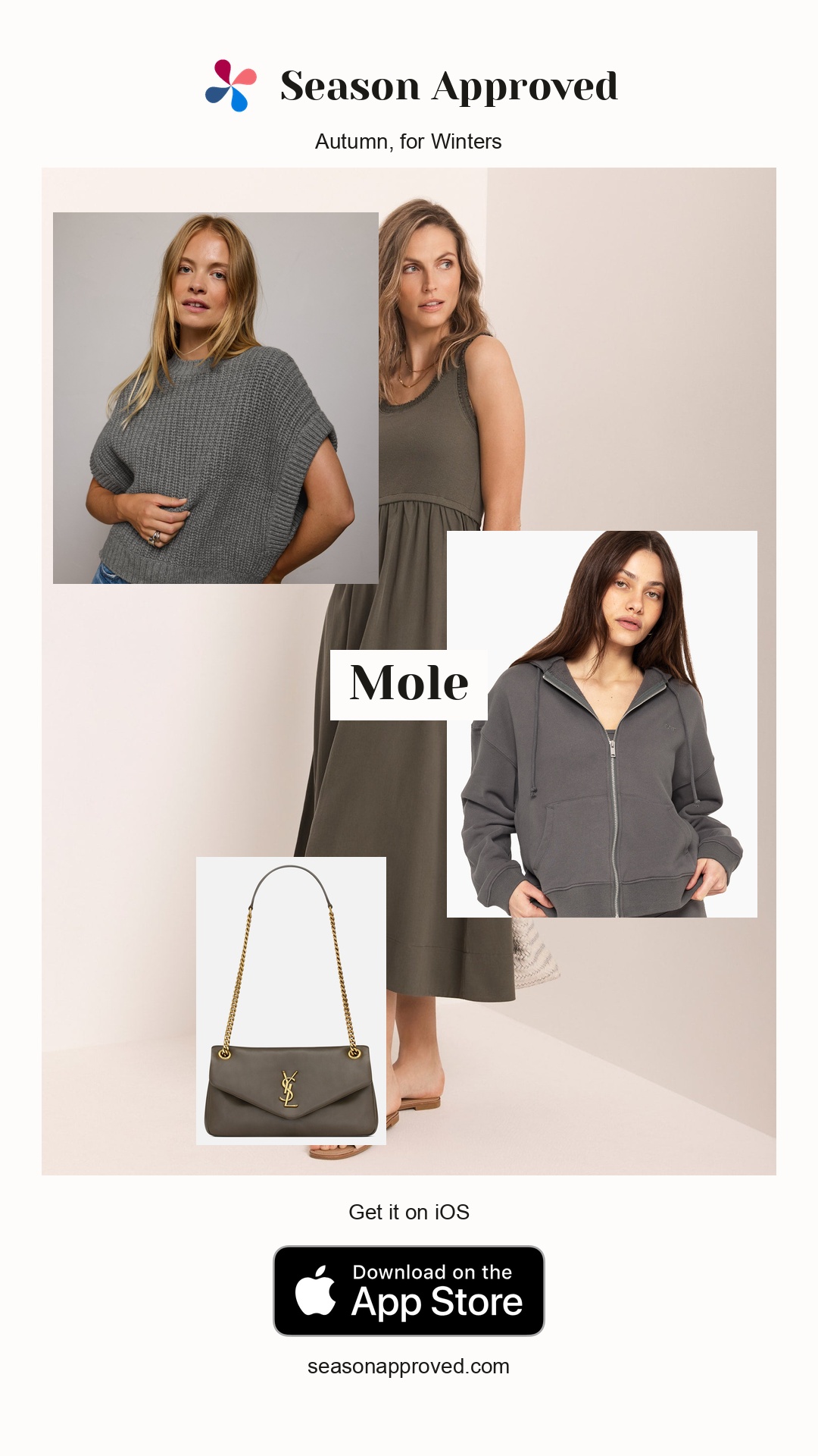 Winter Mole Outfit: Khaki Ruched Trim Cotton Midi Dress