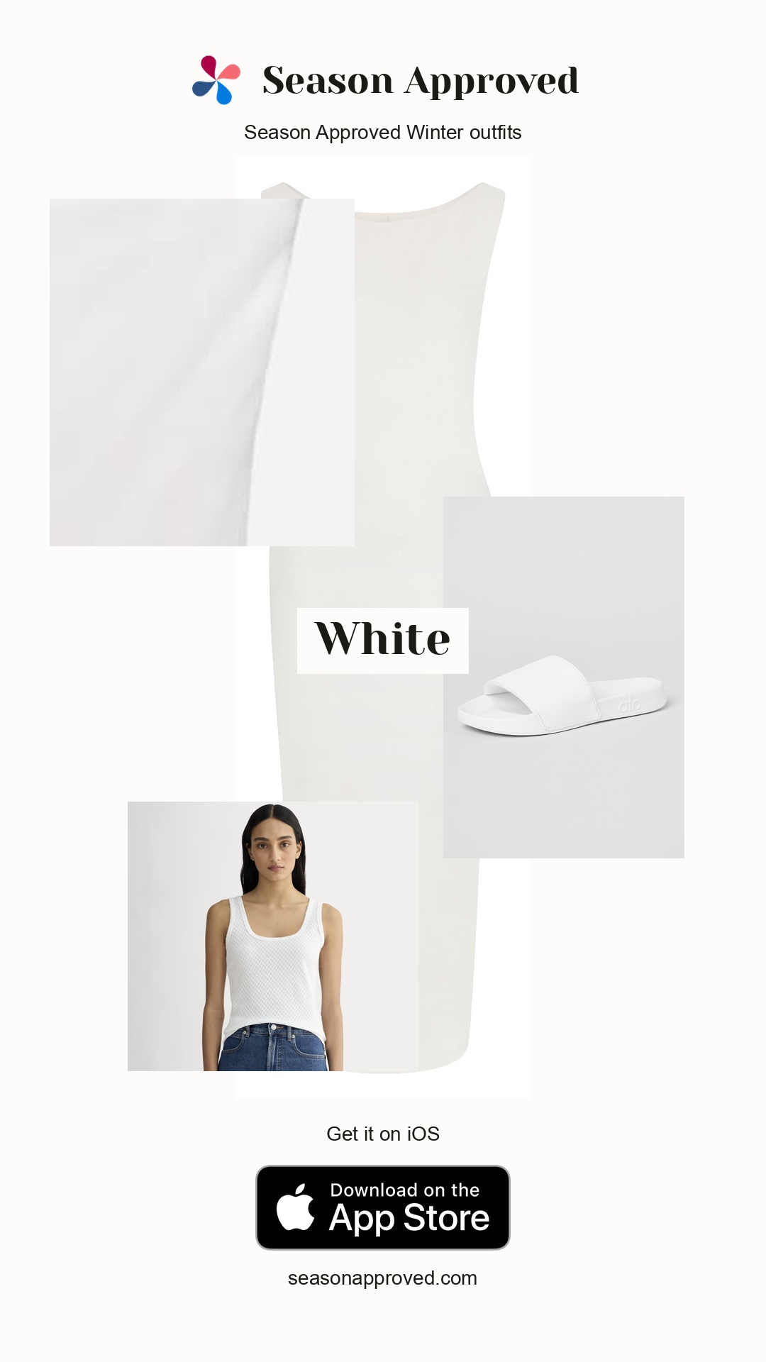 Winter White Outfit: SMOOTH LAYERS CUT OUT LONG DRESS | EGRET